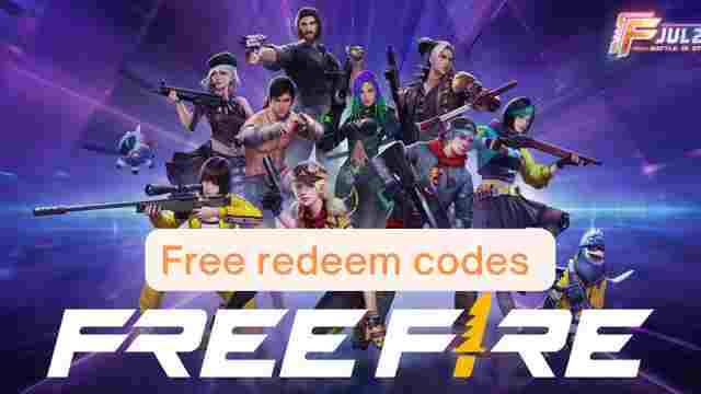 Free fire redeem codes